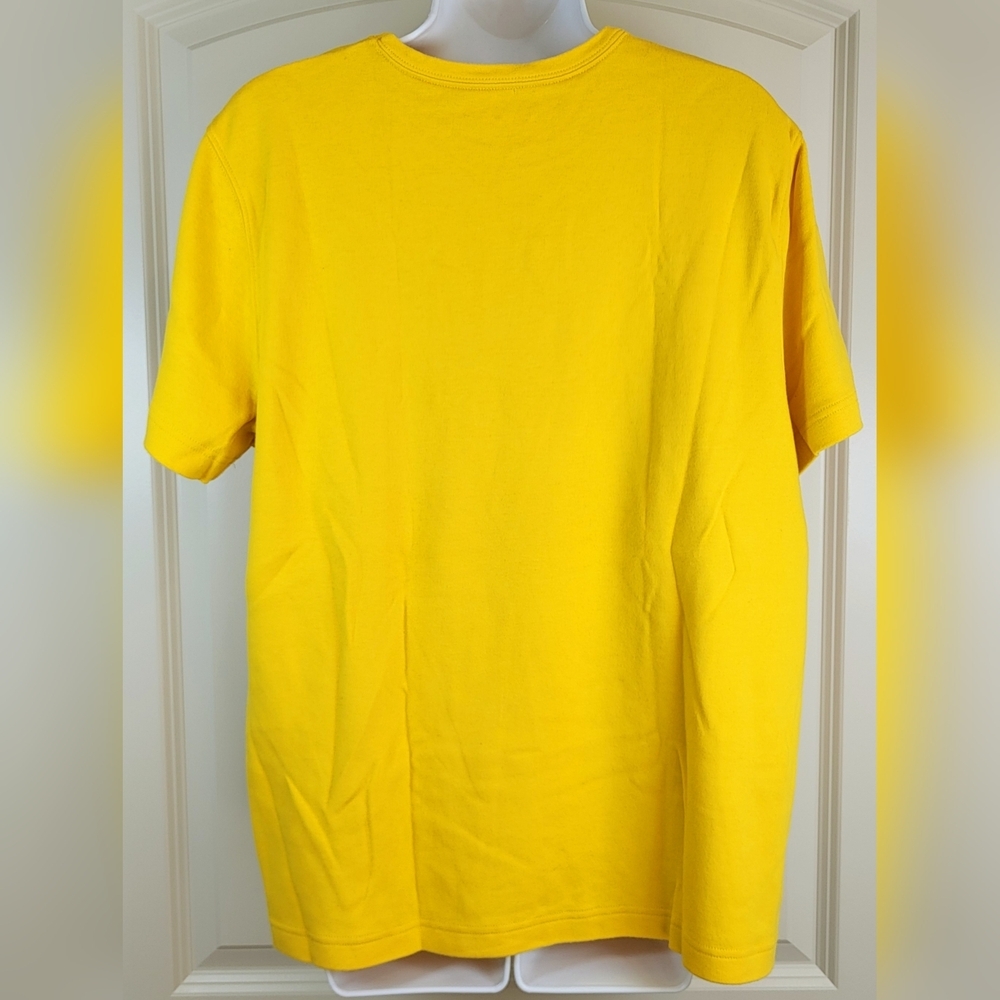 KIM ROGERS Plus Size Short Sleeve Tee | Yellow | Size 1X or 16/18W - Picture 2 of 6
